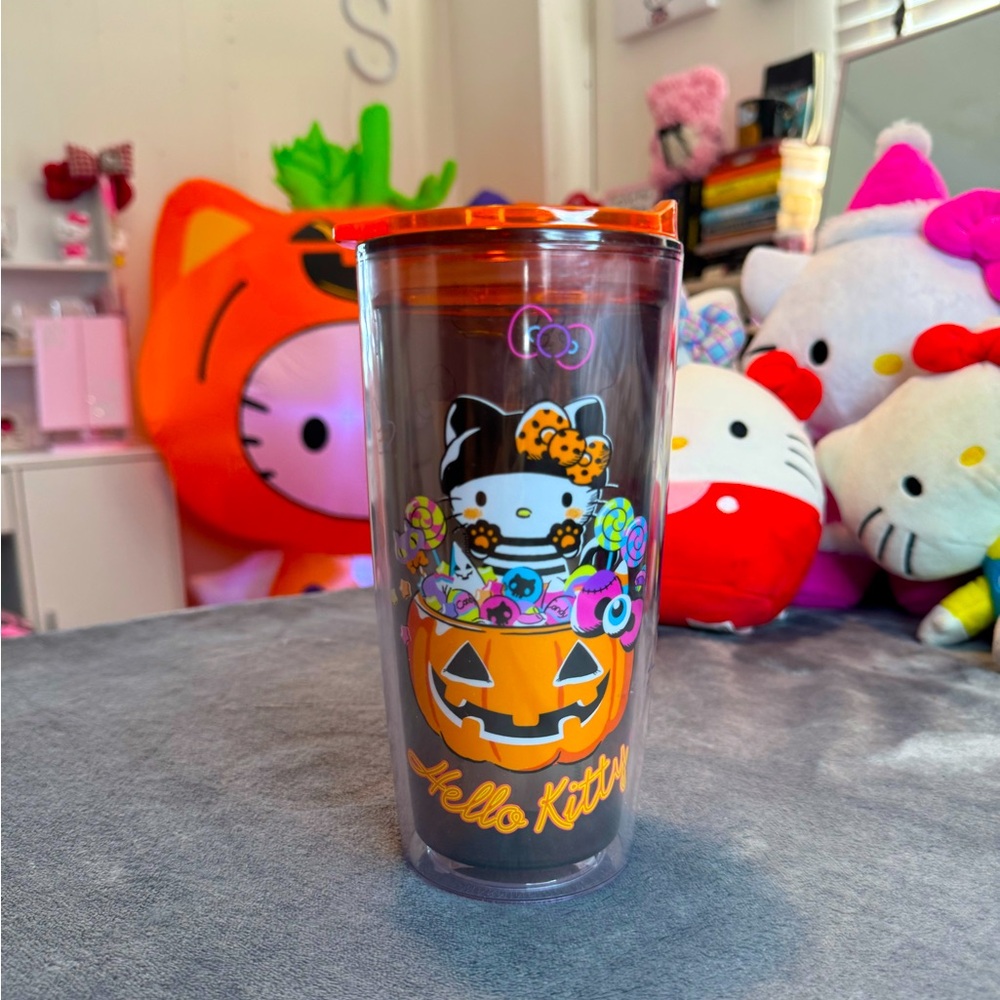 NEW Hello Kitty Halloween Orange Tumbler